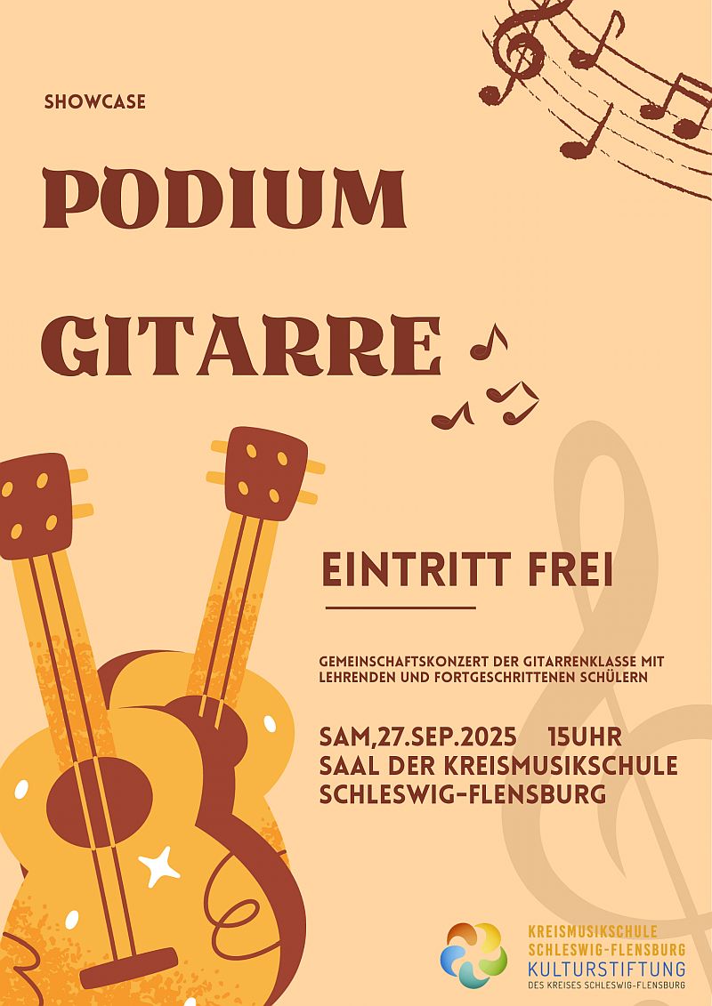 Podium Gitarre